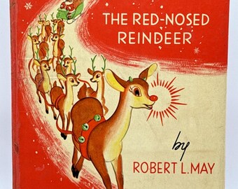 Vintage 1939 Rudolph The Red-Nosed Reindeer Children's HC by Robert May