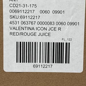 Anthropologie Valentina Icon Juice Glass Red Rouge Heart Design in Box image 5
