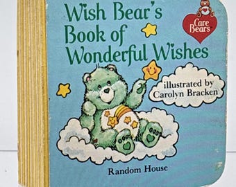 Vintage 1983 Care Bear's Wish Book, Miniature Hardcover