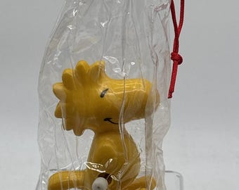 Vintage 1972 Peanuts Woodstock Wind-Up Walker Toy Figure in Original Bag! Works!