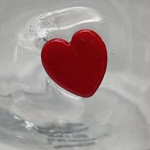 Anthropologie Valentina Icon Juice Glass Red Rouge Heart Design in Box image 3