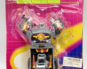 Vintage MegaRobot Convertible Motorized Transformers Bootleg on Unpunched Card