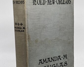 Ancien Une petite fille dans la vieille Nouvelle-Orléans HC 1901 Amanda Douglas