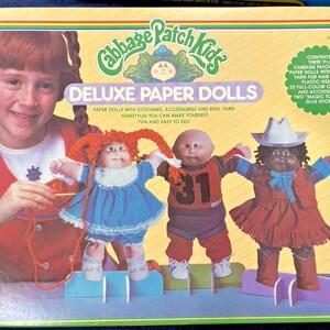 Vintage 1983 Cabbage Patch Deluxe Paper Dolls Set SEALED!