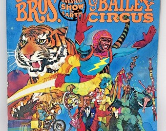 Vtg 1978 Ringling Bros Barnum & Bailey Circus Souvenir Program w Poster Insert!