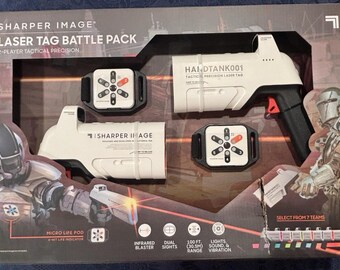 Sharper Image Laser Tag Battle Pack 2 Player Tactical Precision Pump Action MIB