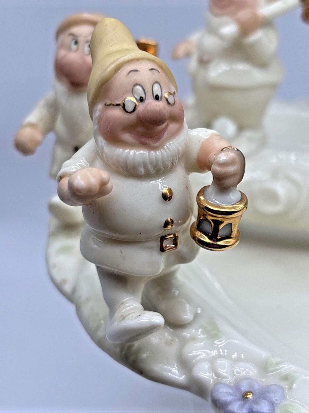 Vintage Wlat Disney Showcase Porcelain Lenox Heigh Ho Candy Dish