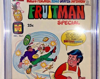 Fruitman Special #1 CGC 7.5 Harvey Giant 1969 Blanc cassé/Blanc pages