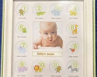 Stepping Stones First Year Baby White Picture Frame 12 Months New In Box