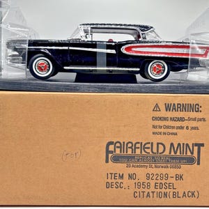 Fairfield Mint Road Legends 1958 Ford Edsel Citation Metal Diecast