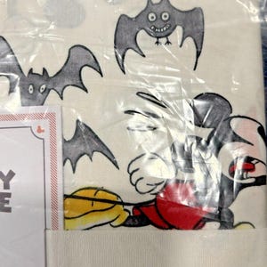 Mickey Mouse Queen Size Organic Sheet Set Halloween Theme Brand New Pottery Barn image 5