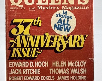 Ellery Queen's Mystery Magazine, mars 1978, numéro 37e anniversaire