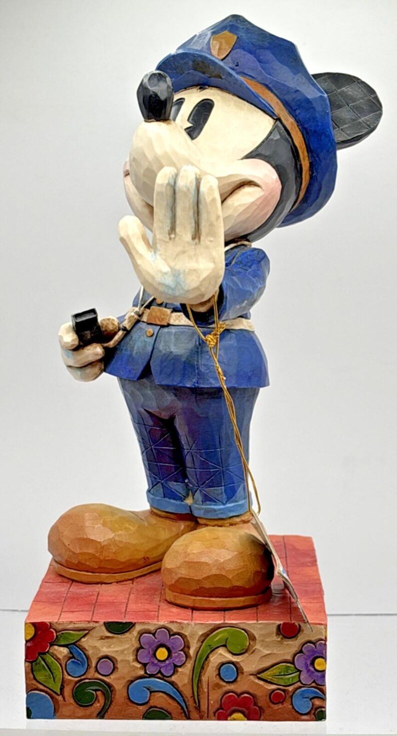 Vtg Jim Shore Disney Mickey Mouse Policeman "Protect and Serve" Figurine 8.5" image 6