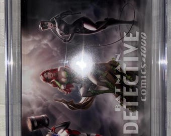 Detective Comics 1000 KRS Comics Edition C CGC 9.8 Pages Blanches Harley Ivy Selena