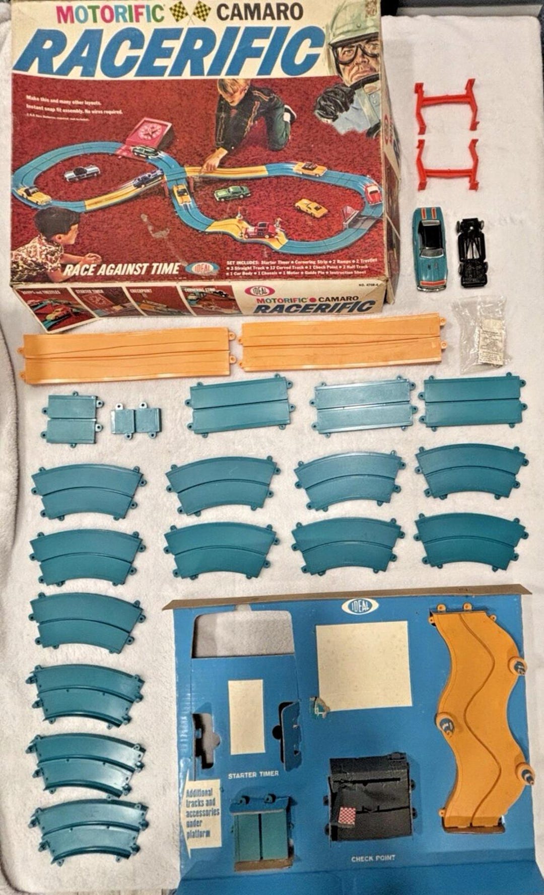 Vintage 1968 Ideal Motorific Camaro Racerific Race Track in Original ...