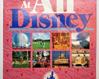 Vintage 1986 Walt Disney World Resort Vacation Guide 15 Year Anniversary