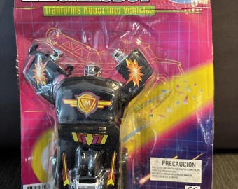 RARE MegaRobot Convertible Motorized Transformers VINTAGE Knockoff on Card