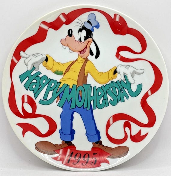 Vtg 1995 Grolier Walt Disney Goofy Happpy Mother's Day Collector
