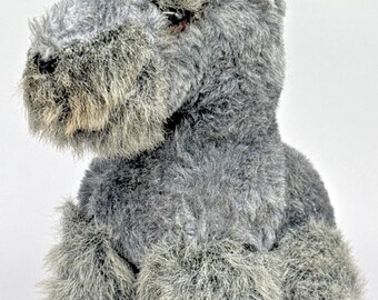 Vintage 1978 Dakin Pillow Pets Miniature Schnauzer Terrier Plush Stuffed Animal