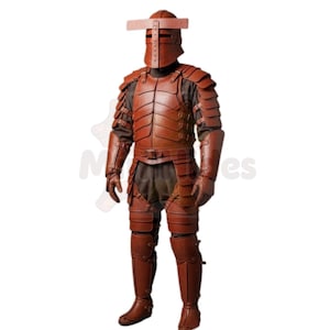 Handmade Brown Leather Armor Suit | Medieval LARP Cosplay Costume