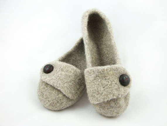 felted wool slippers