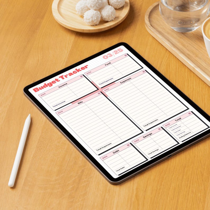 Clean &amp; Search-focused Budget Printable PDF | Monthly Expense Tracker ...