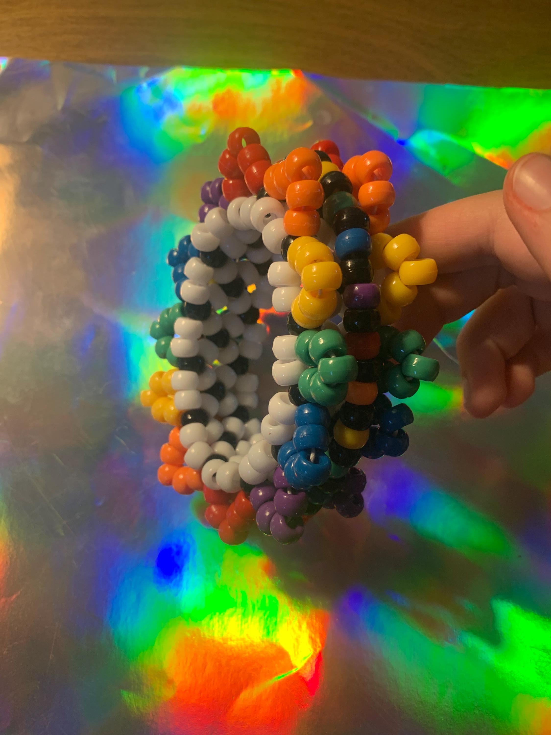 Rainbow Kandi Mini Rotator Cuff - Etsy