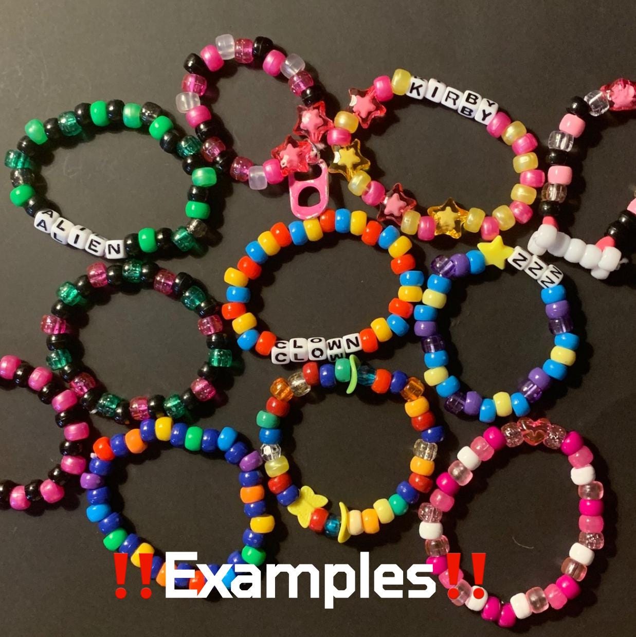 Personalized Custom Themed Kandi Bracelets - Etsy