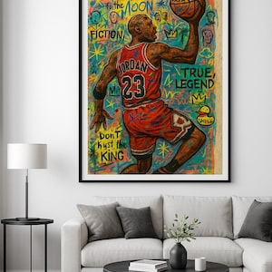 Michael Jordan Art Poster - NBA Icon Artwork