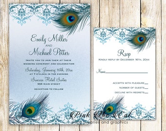 Peacock Invitation Template Free Stock Photo Public Domain