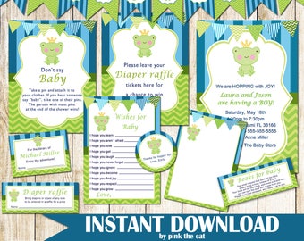 Frog Themed Baby Shower Decorations : 1 : The zazzle marketplace has frog baby shower invitation designs from amazing designers starting as low as $1.25.