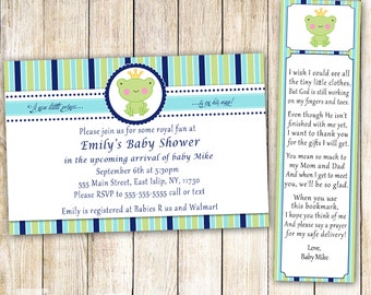 20 Fairytale FROG PRINCE Kisses Miss Piggy  SHOWER INVITATIONS Post/Flat Cards 