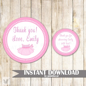 Ballet Favor Label Ballet Favor Tag Tutu Favor Label Tutu Favor Sticker Ballet Baby Shower Favor Label Ballet Birthday Tag Instant Download