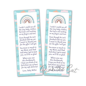 Regenboog bladwijzers baby shower herfst thema baby shower, genderneutrale bladwijzer baby shower gunsten, jongen bladwijzer gunsten - digitaal of gedrukt