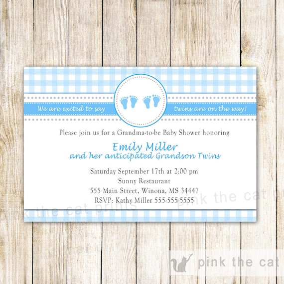 grandma baby shower invitations