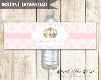 Princess Water Bottle Labels | Etsy