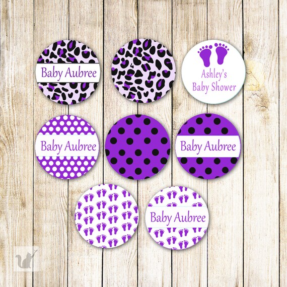 Personalized Leopard Baby Shower Baby Girl Shower Favors Party Etsy