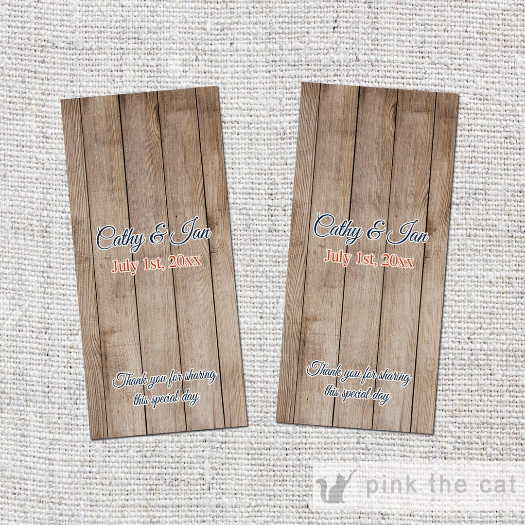 Rustic Candy Label - Rustic Candy Wrapper - Rustic Wedding Candy Bar ...