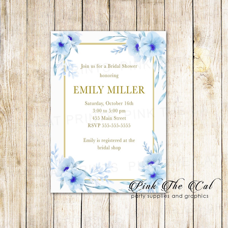 Flower Invitation - Etsy