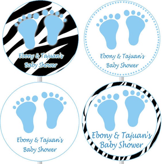 Personalizada Para Imprimir Bebe Ducha Cupcake Toppers Pies Etsy