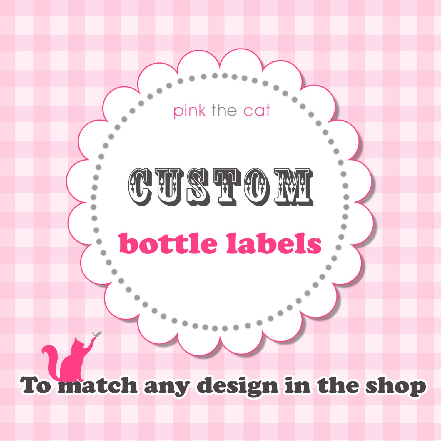 Printable Bottle Labels DIY Digital File Matching Any Design - Etsy