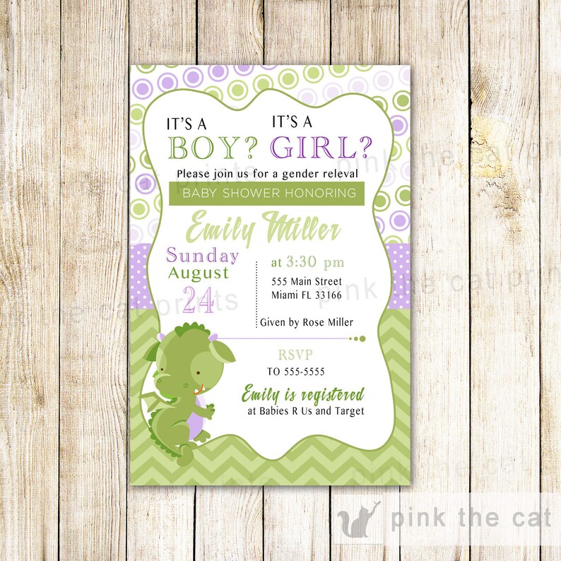 Dragon Invitation Baby Shower Invitation Gender Reveal Etsy Dragon Invitation Baby Shower Invitation Gender Reveal Etsy