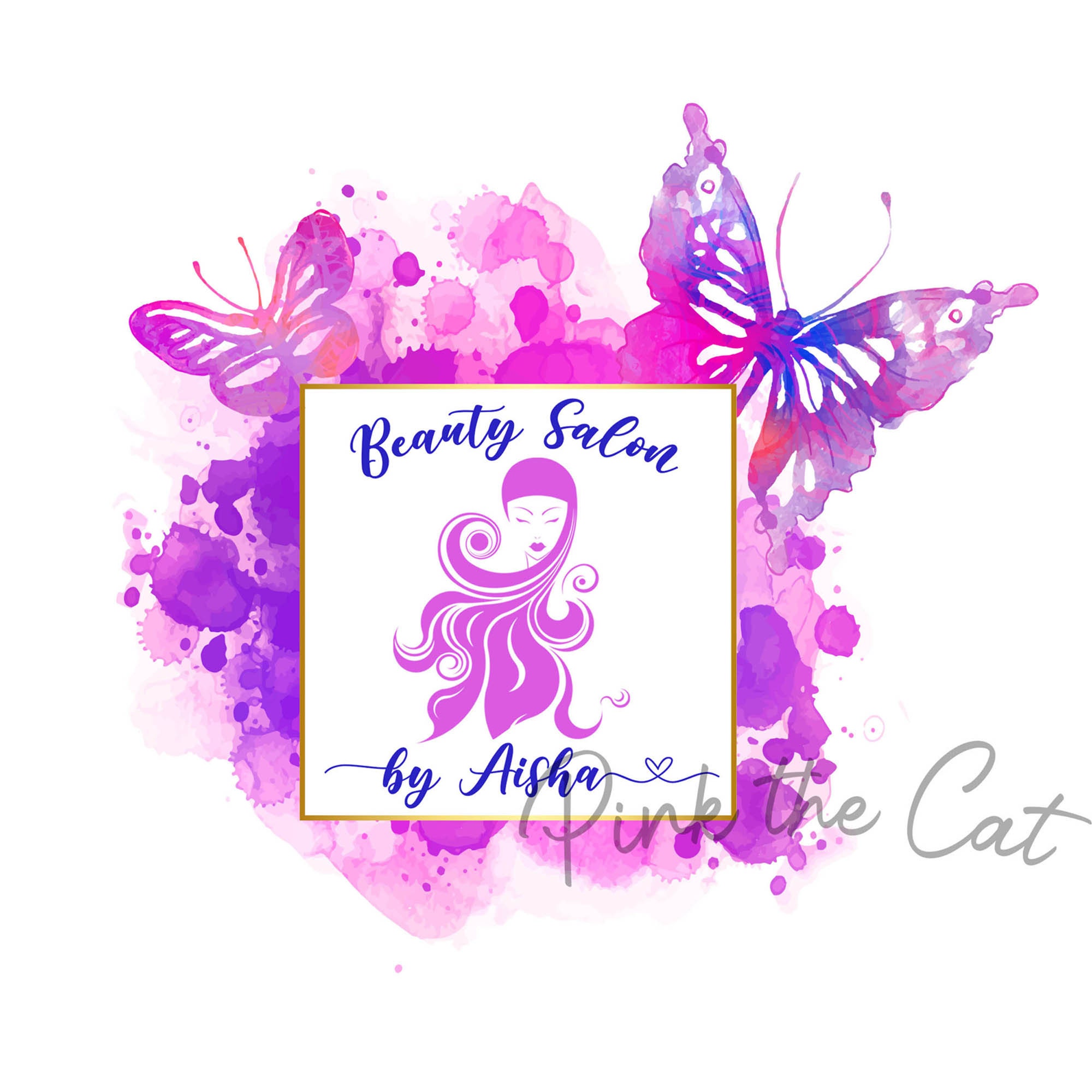 Makeup artist logo, makeup business logo, cosmetic logo, beauty logo, handmade store logo, beautician logo, handmade shop logo, premade logo