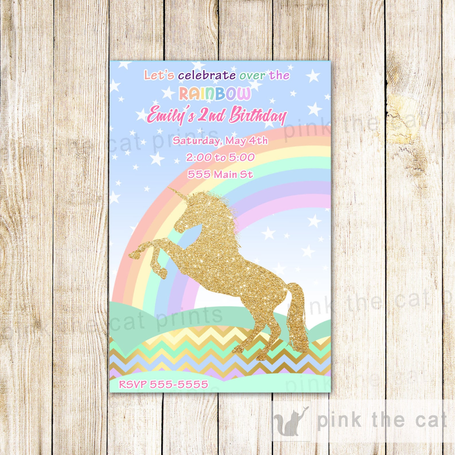 Printable Unicorn Invitations Page Seven Printable Unicorn Invitations Page Seven