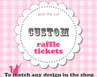 Printable Diaper Raffle Ticket Design DIY Digital File for Baby Shower- Matching Any Design In The Shop