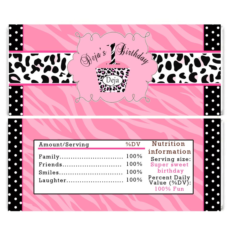 personalized-pink-zebra-birthday-candy-bar-wrappers-leopard-etsy