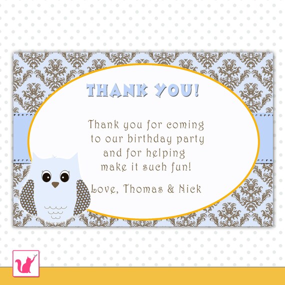 Chouette Merci De Votre Carte Carte De Remerciement Naissance Etsy Chouette Merci De Votre Carte Carte De Remerciement Naissance Etsy