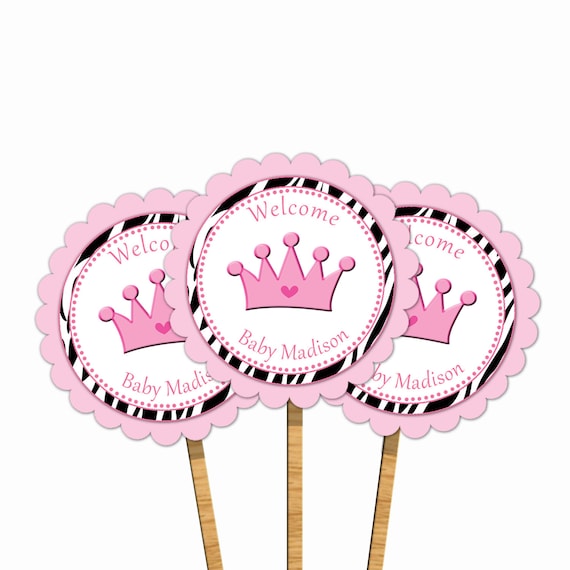 Crown Cupcake Toppers Templates