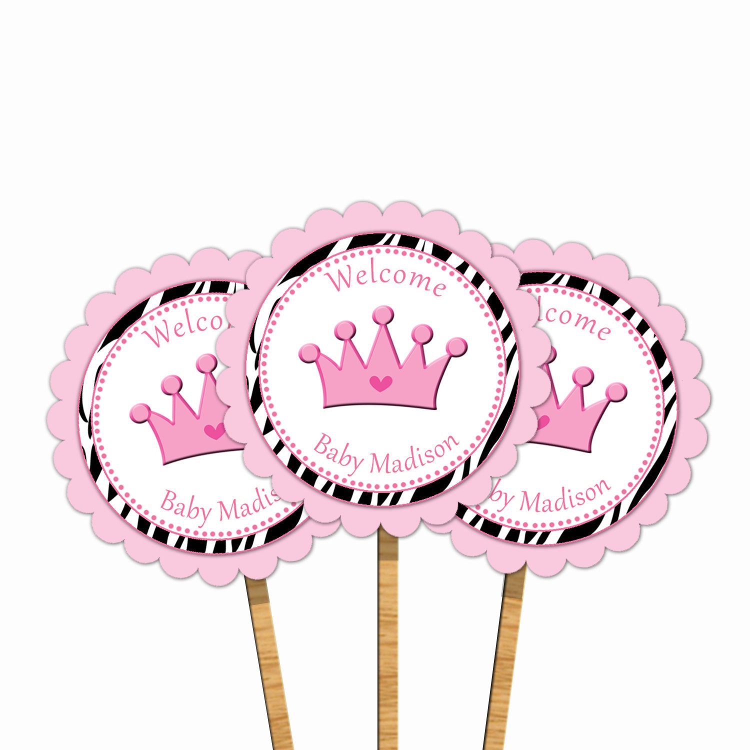 Crown Cupcake Toppers Templates