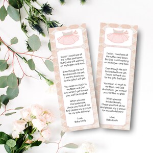 30 Tutu Lesezeichen Ballerina Baby Girl Shower Personalisierte Favors Pink Ballet Lesezeichen